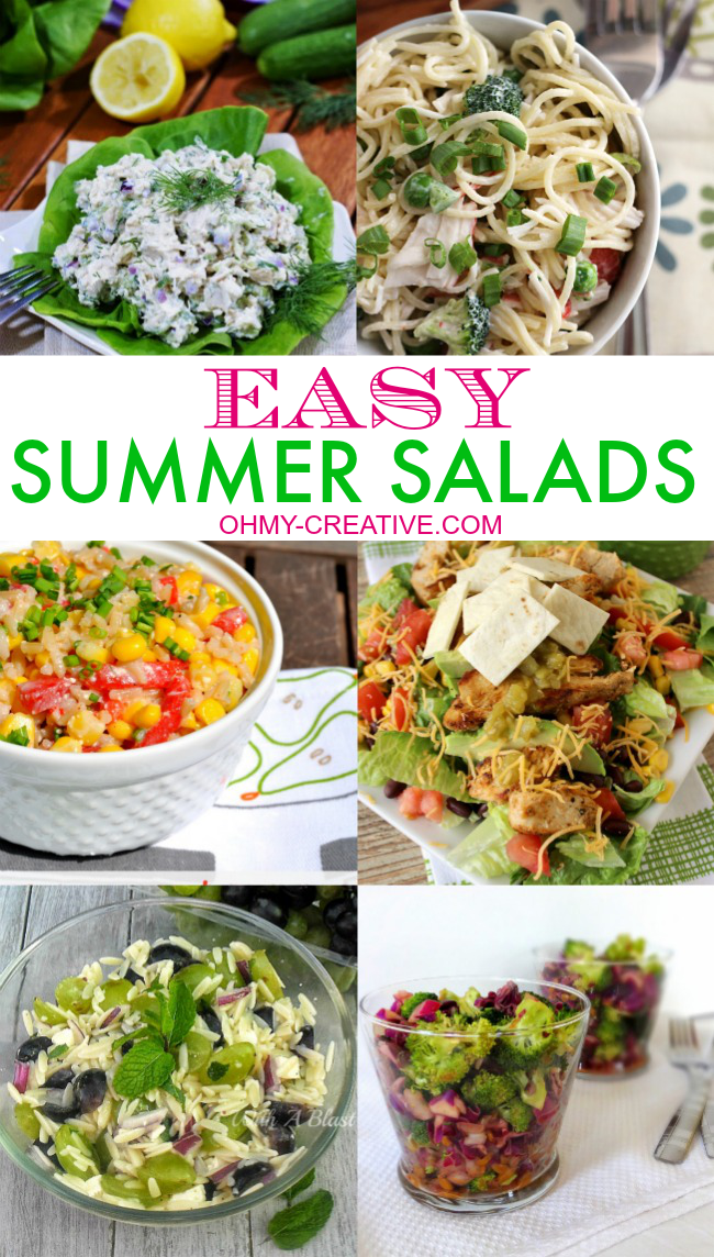 Easy Summer Salads | OHMY-CREATIVE.COM