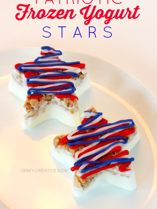 Fourth of July Frozen Yogurt Bites