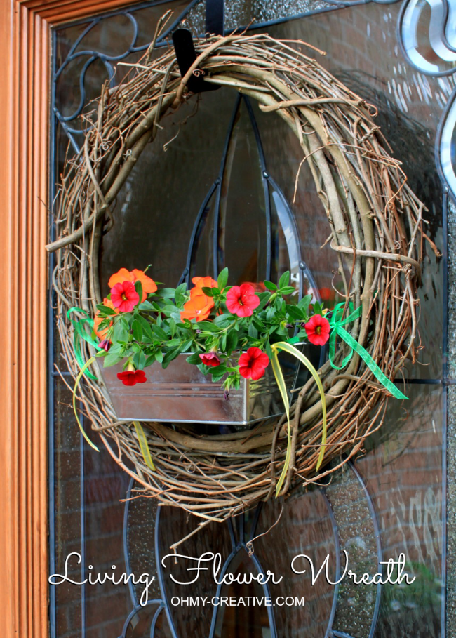 Create your own Living Flower Wreath  |  OHMY-CREATIVE.COM