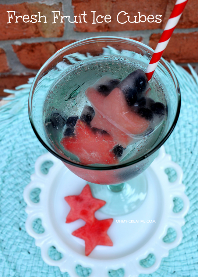 How To Make Fresh Fruit Ice Cubes