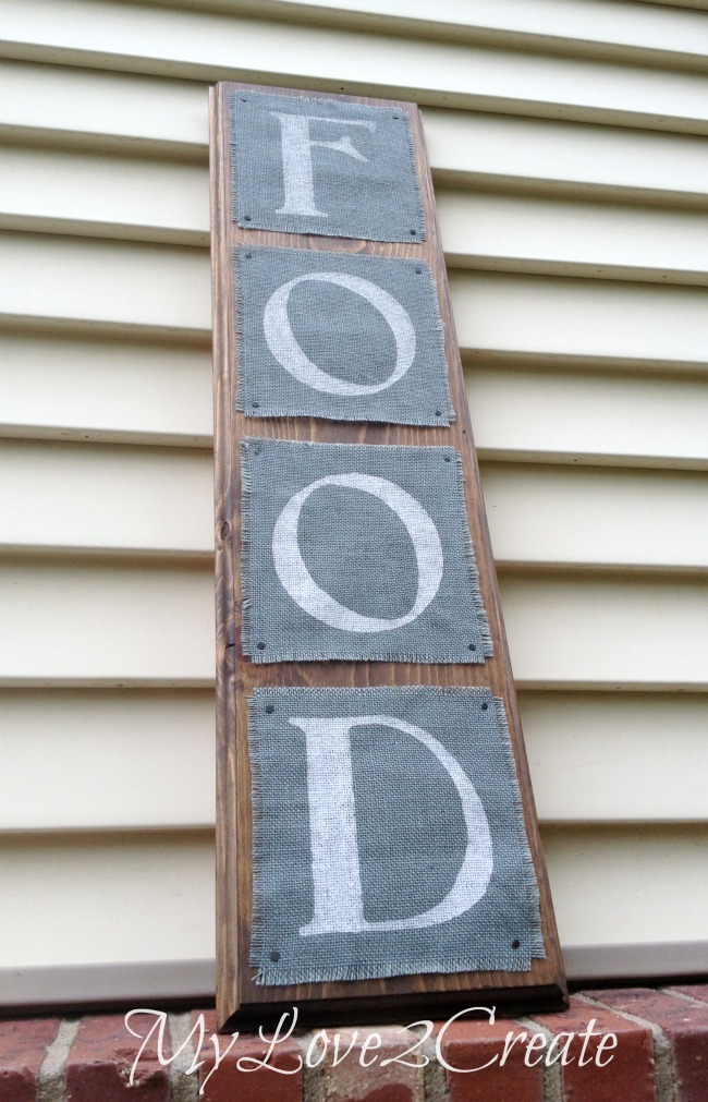 MyLove2Create, Easy Painted Burlap Sign