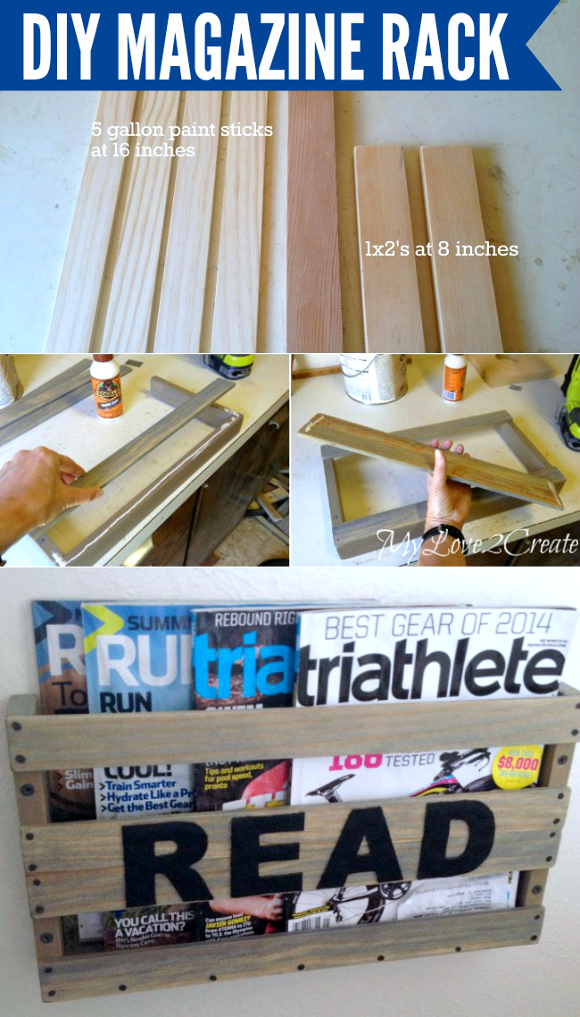 How to make a DIY Magazine Rack