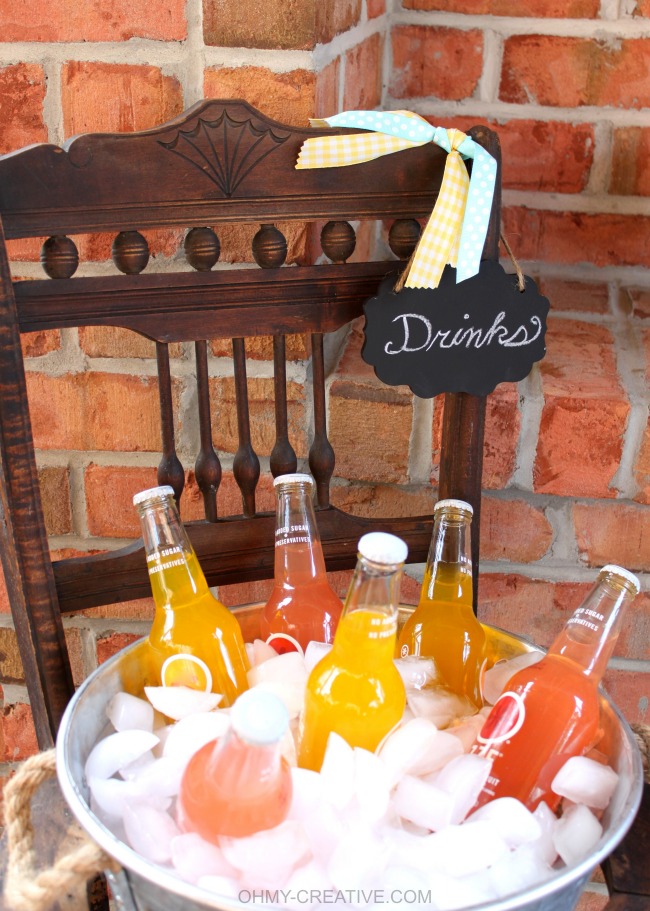 Repurposed Chair – Vintage Chair Drink Stand