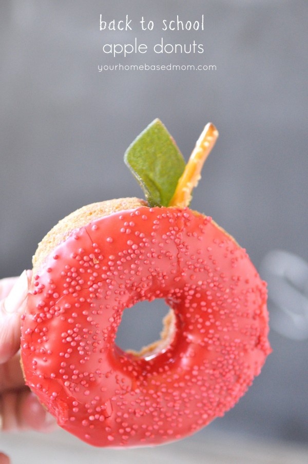 Back to School Apple Donuts
