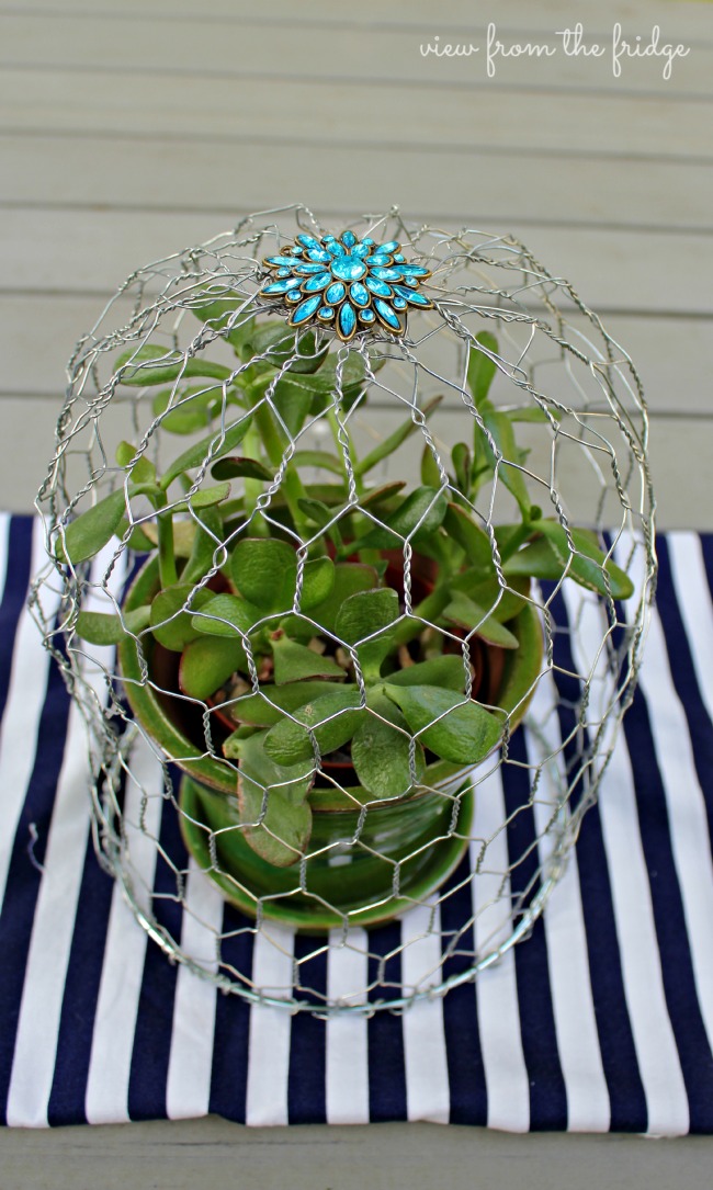 DIY Wire Cloche  |  View From The Fridge