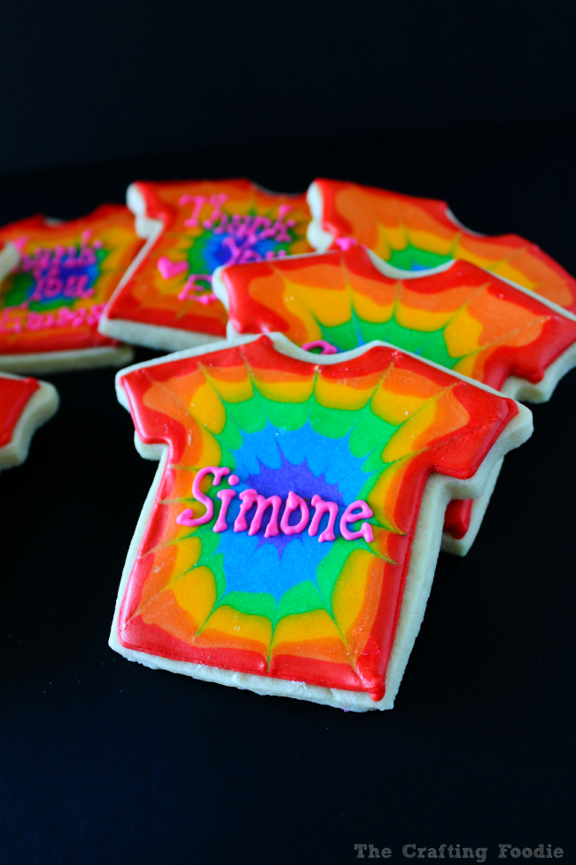 These bright Tie-Dye Sugar Cookies are perfect for that 70's party, kids parties and make a birthday party favor!