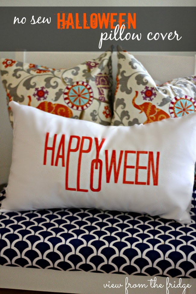 No Sew Happy Halloween Pillow Covers |