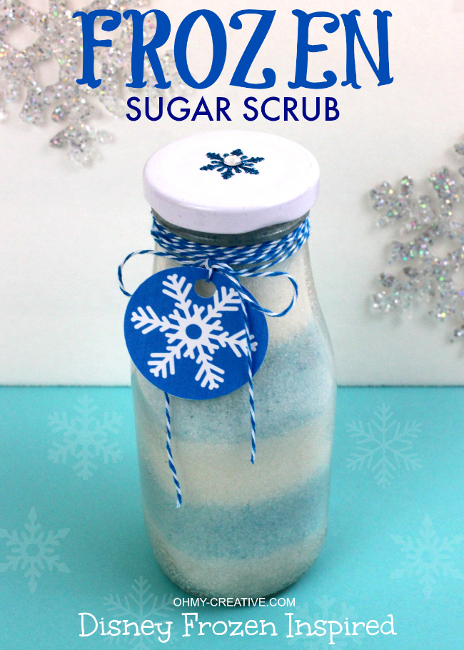 Frozen Sugar Scrub With Free Snowflake Printable