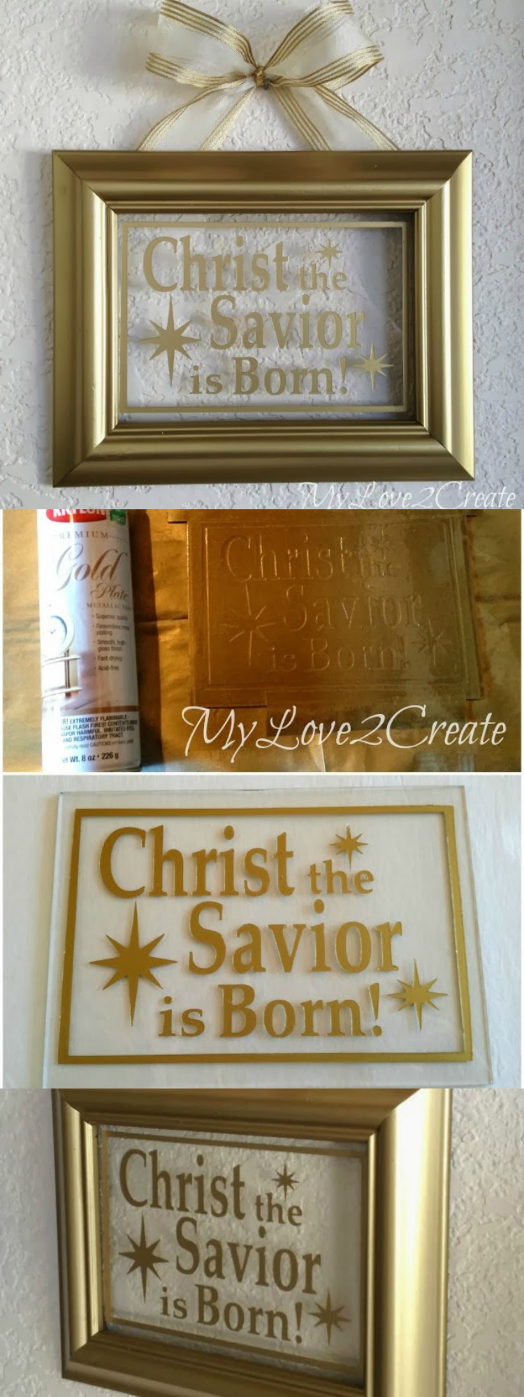 Christ the Savior is Born DIY Christmas Decor  |  My Love 2 Create for OHMY-CREATIVE.COM