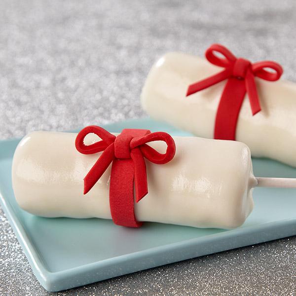 Candy Dipped Marshmallow Diploma Pops