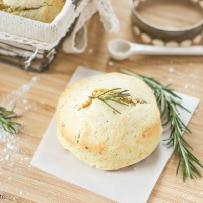 The dough for these Rosemary and Parmesan Biscuits is easy to make and can be made in 30 minutes - a nice addition to any brunch menu or hearty dinner.