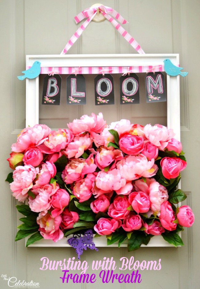 Bursting with Blooms Frame Wreath