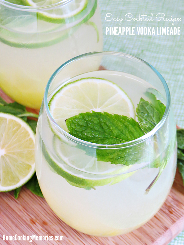 Easy Cocktail Recipe Pineapple Vodka Limeade Recipe