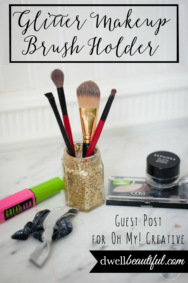 Glitter Makeup Brush Holder