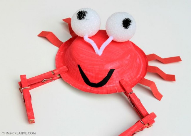 Crab Kids Craft - Oh My Creative