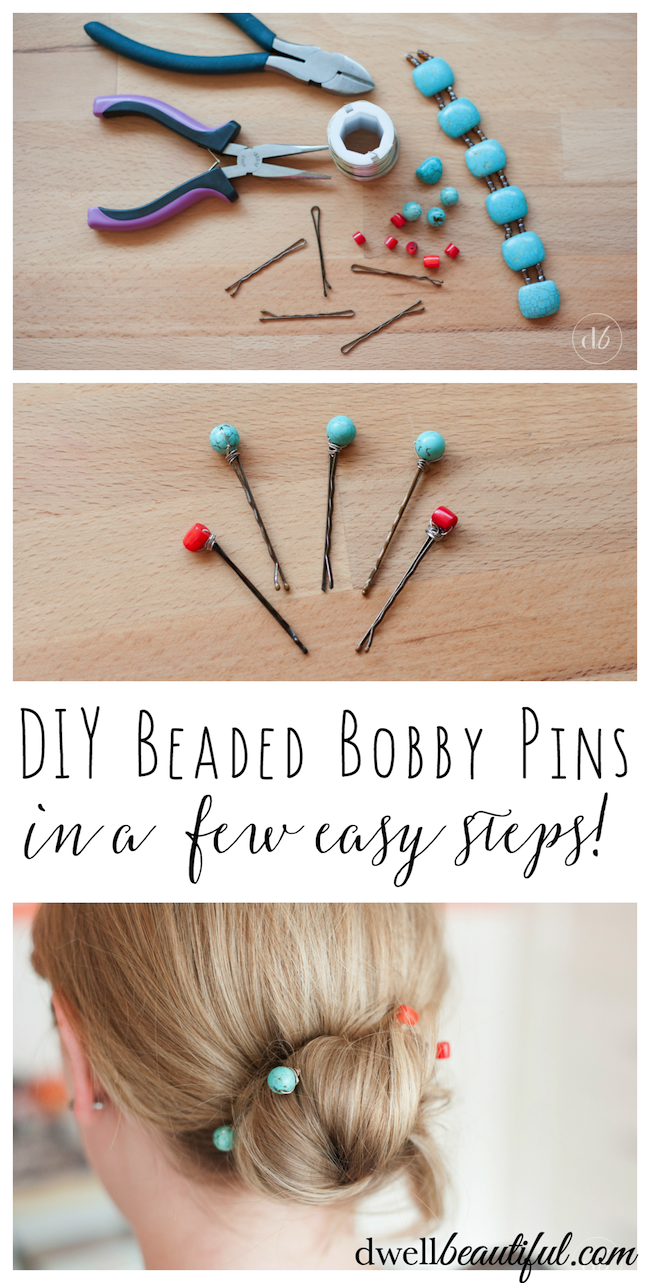 It is wedding and party season and I always like dressing up my hair for special occasions with cute decorative bobby pins. In a few easy steps you can make your own DIY Beaded Bobby Pins and be on your way to a beautiful new hairstyle! OHMY-CREATIVE.COM