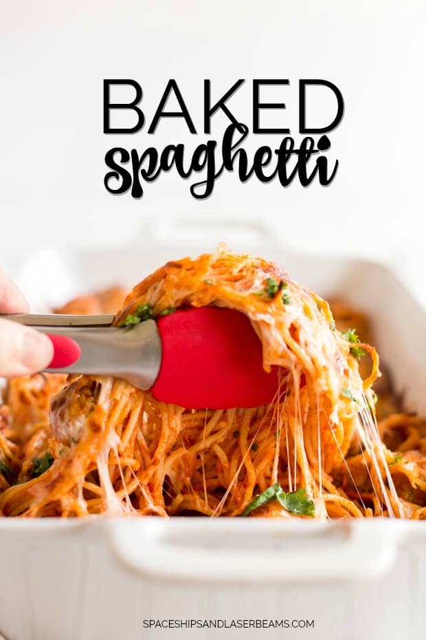 Easy to serve baked spaghetti recipe