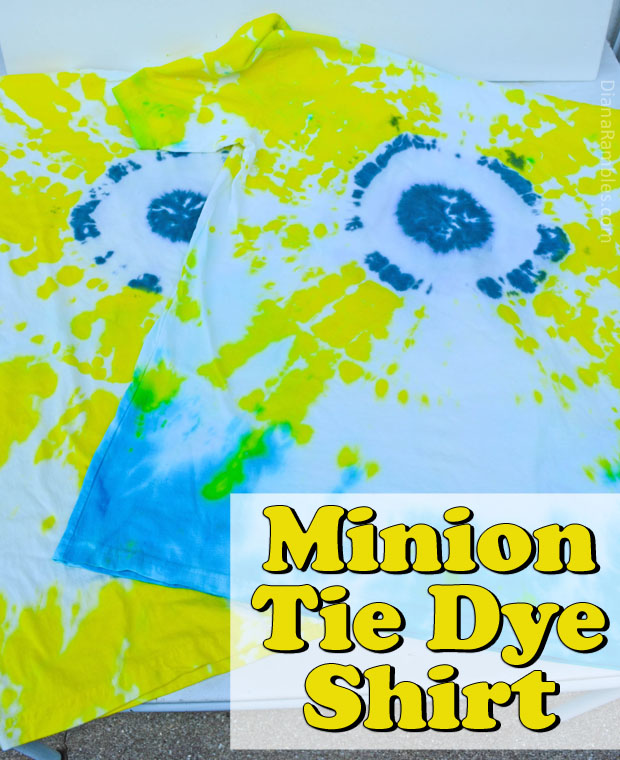 Minion Tie-Dye Shirt Tutorial