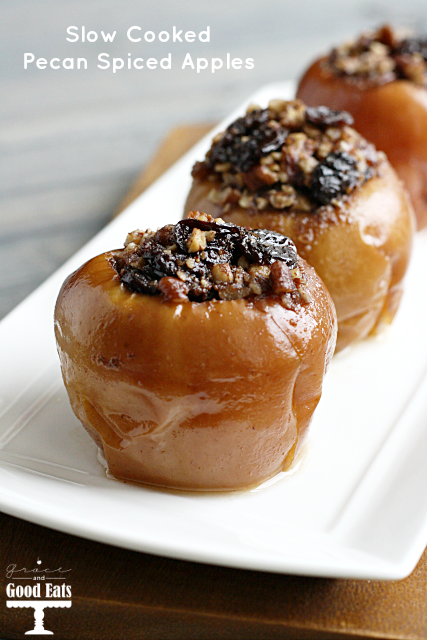 Slow Cooked Pecan Spiced Apples