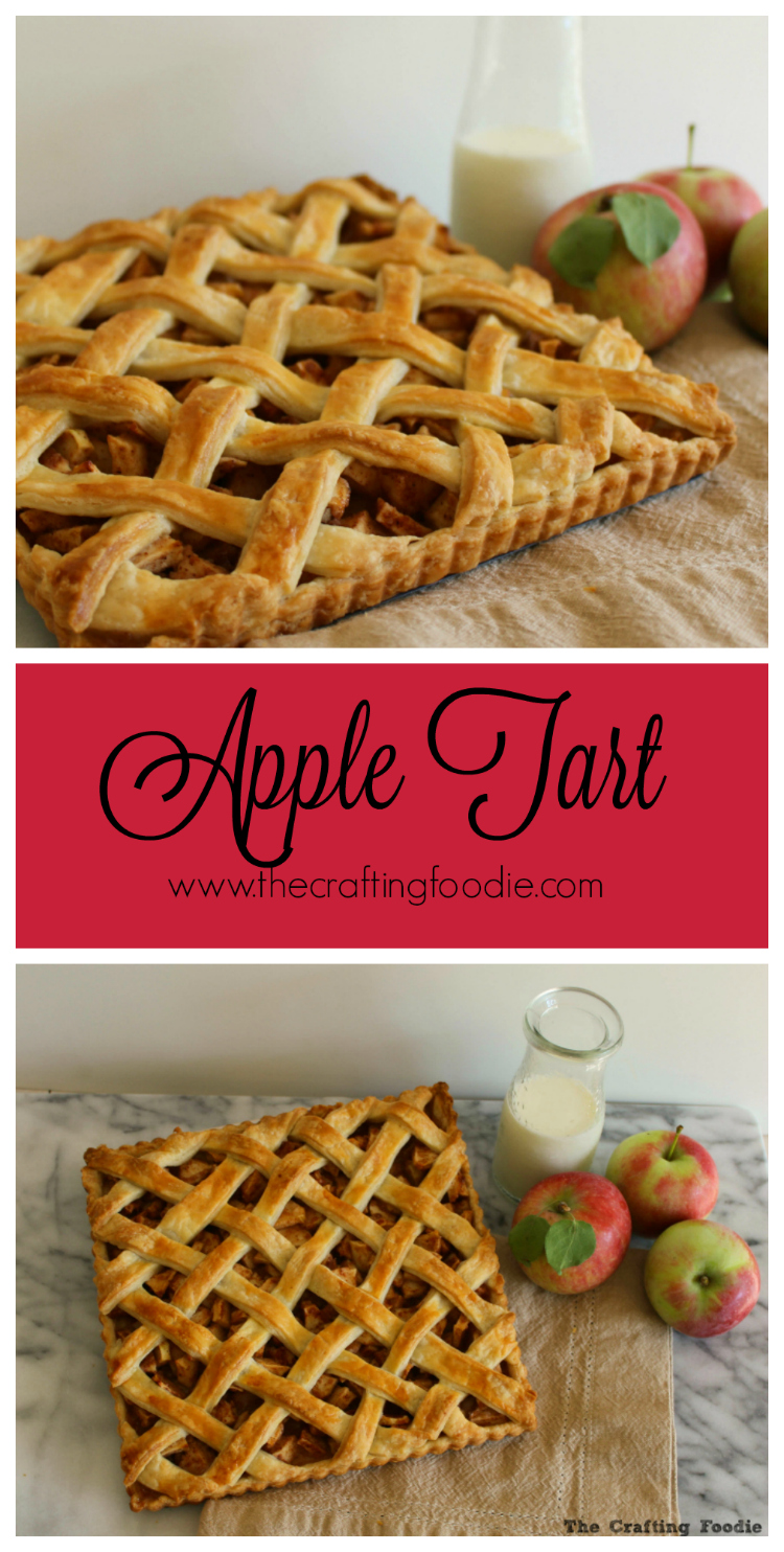 This Apple Tart is made with a flaky, all-butter crust that envelopes juicy honey crisp apples that are spiced with cinnamon, nutmeg and a touch of sugar. 