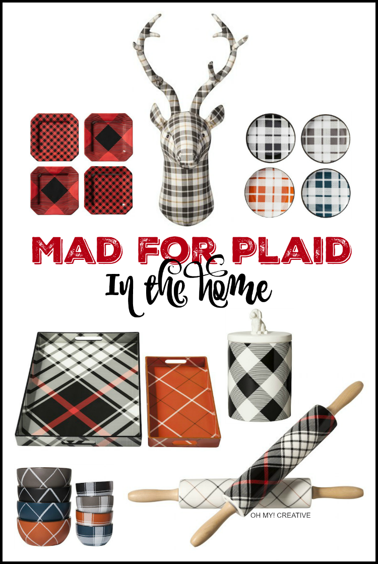 I am Mad for Plaid in the Home from Target! It's the little details and bold patterns that create a stylish home! | OHMY-CREATIVE.COM 