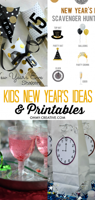 Kids New Year's Eve Ideas And Printables - Oh My Creative
