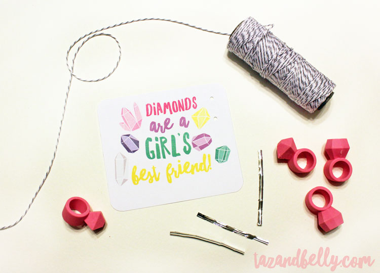 DIY Diamond Ring Valentines | ohmy-creative.com