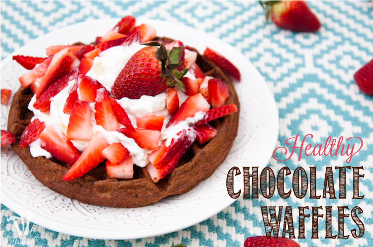 Make breakfast something special with these Healthy Chocolate Waffles. All the chocolatey goodness you love, but with a few secret ingredients to pack them full of nutrition for the whole family. OHMY-CREATIVE.COM