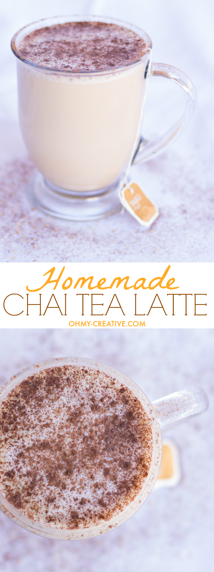 Do you spend too much money on specialty coffee's and tea's? Here's a solution for the perfect homemade Chai Tea Latte and a way to save money! | OHMY-CREATIVE.COM