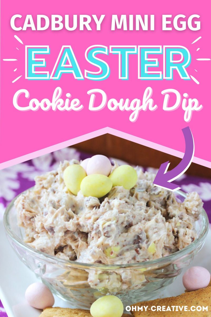 Cadbury Mini Egg Cookie Dough Dip For Easter