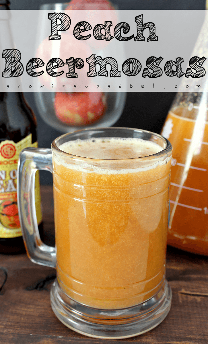 Peach Beermosas from Growing Up Gabel