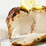 Lemon Marinated Pork Loin - marinated with lemon and parsley and baked in the oven. This tender and juicy pork is an easy recipe to prepare for dinner with ingredients that you have at home. | WWW.OHMY-CREATIVE.COM