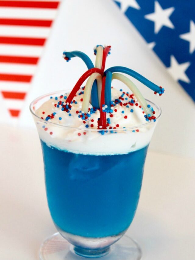 Fourth of July Jello Cups Dessert