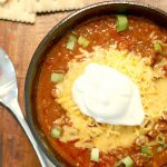 This Slow Cooker Turkey Chili Recipe is made with simple ingredients and bursting with flavor! A perfect quick and delicious meal the family with love. If you love crock pot recipes try this Turkey Chili for dinner or to serve on game day! | Popular recipes by OHMY-CREATIVE.COM