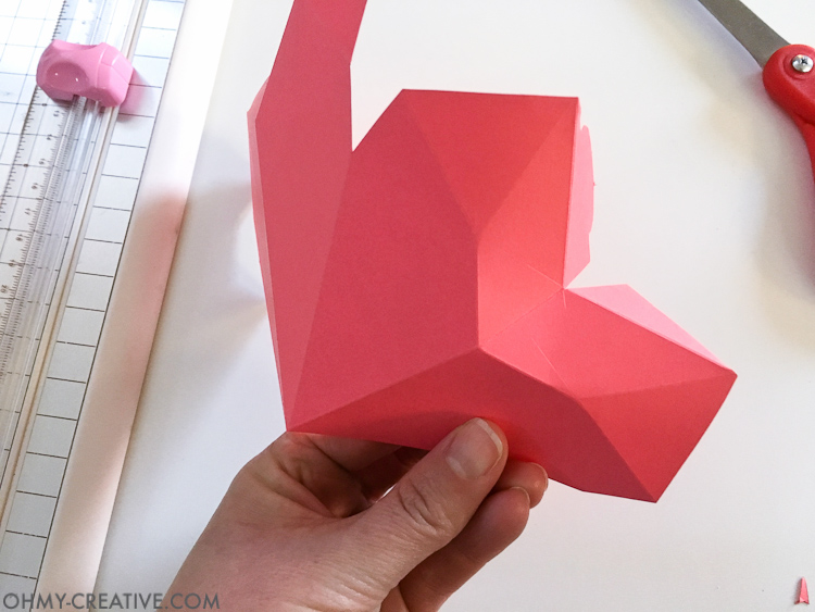 How to make a 3D Paper Heart Box - Paper Valentine | Free Printable Valentine | Printable Paper Heart | Origami Heart | Non-candy Valentine | Heart Box | Treat Box | Kids Valentine Ideas | Valentine Gift Ideas
