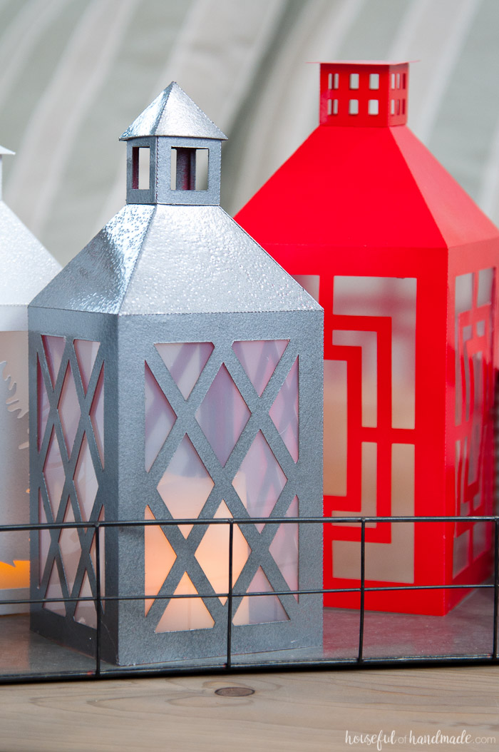 DIY Paper lanterns. Great farmhouse style on a budget! | Housefulofhandmade.com