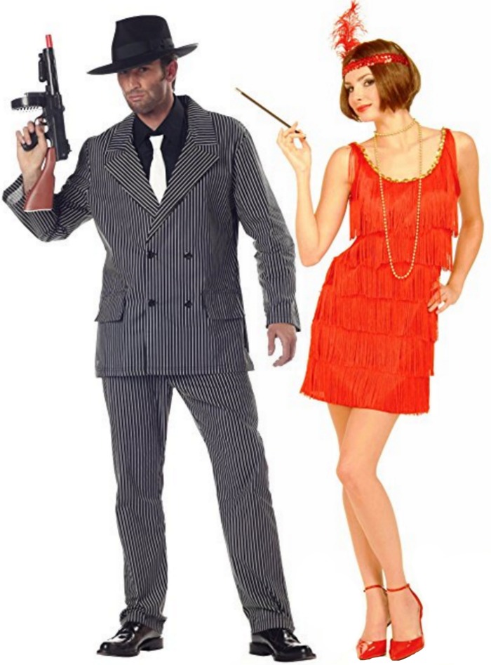 Gangster roaring 20's couples costumes | 50 Couples Halloween Costume Ideas