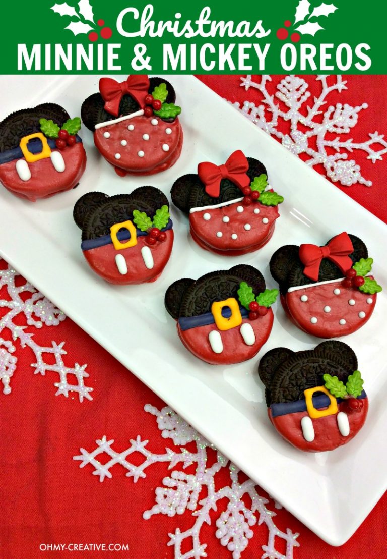 Christmas Minnie And Mickey Mouse Oreos