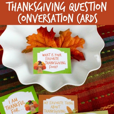 Free printable Thanksgiving Question conversation cards