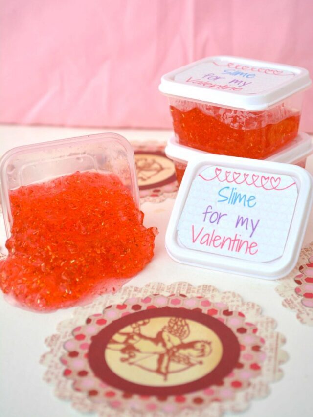 Valentine’s Day DIY Homemade Slime