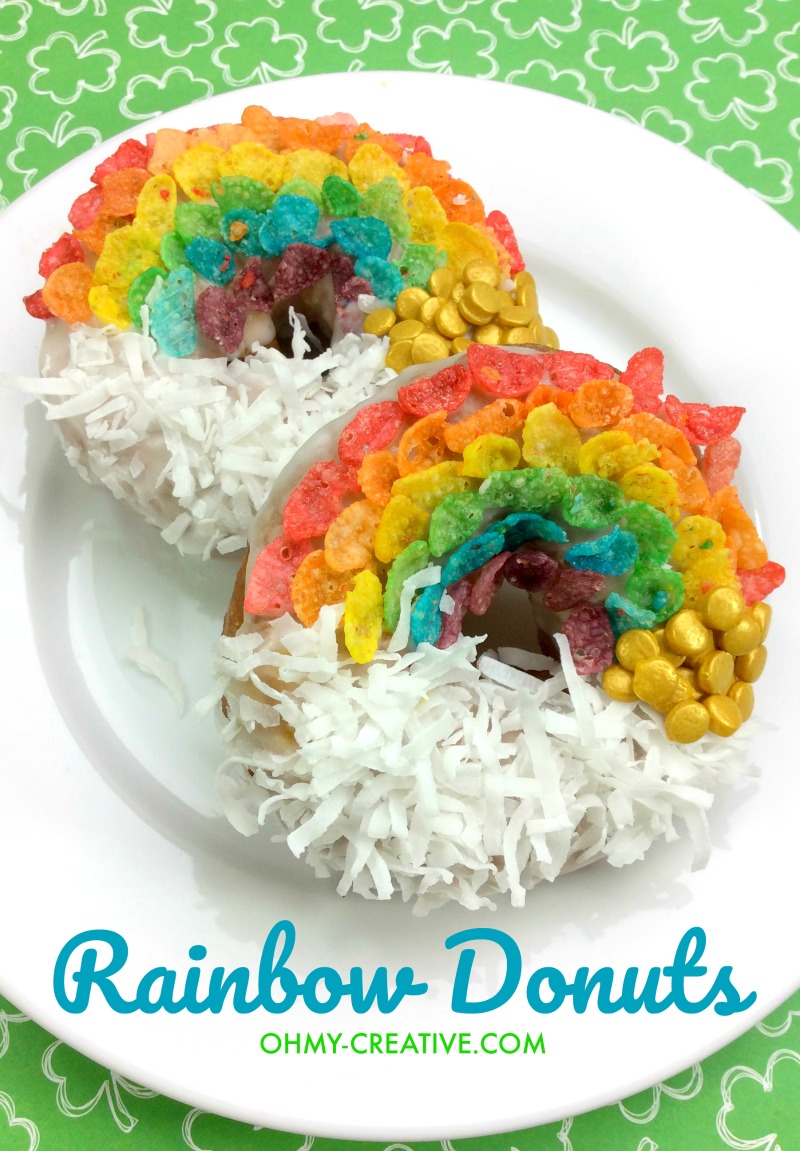 St. Patrick’s Day Rainbow Donuts