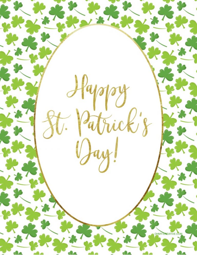 St. Patrick's Day Sayings Free Printables - Oh My Creative