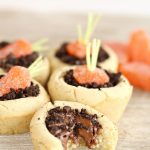 Carrot Patch Cookie Cups Easter Dessert | OHMY-CREATIVE.COM | Carrot Cookies | Easter Treat | Carrot Patch | Garden Cookies | Dirt Cookies | Dirt Dessert | Baby Shower Dessert | Peter Rabbit | #Easterdessert #Easterrecipe #carrotcookie
