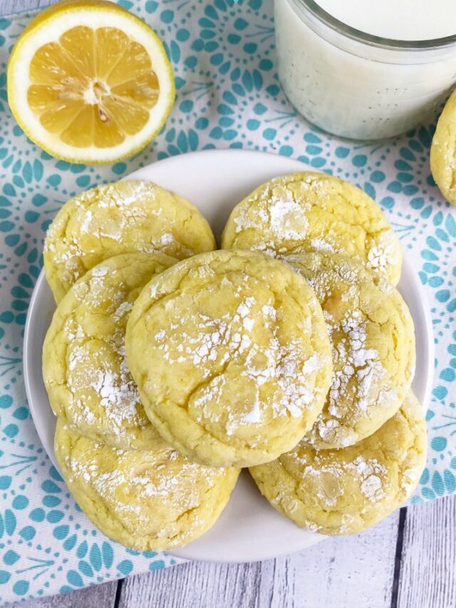 Easy Cake Mix Lemon Cookies Recipe