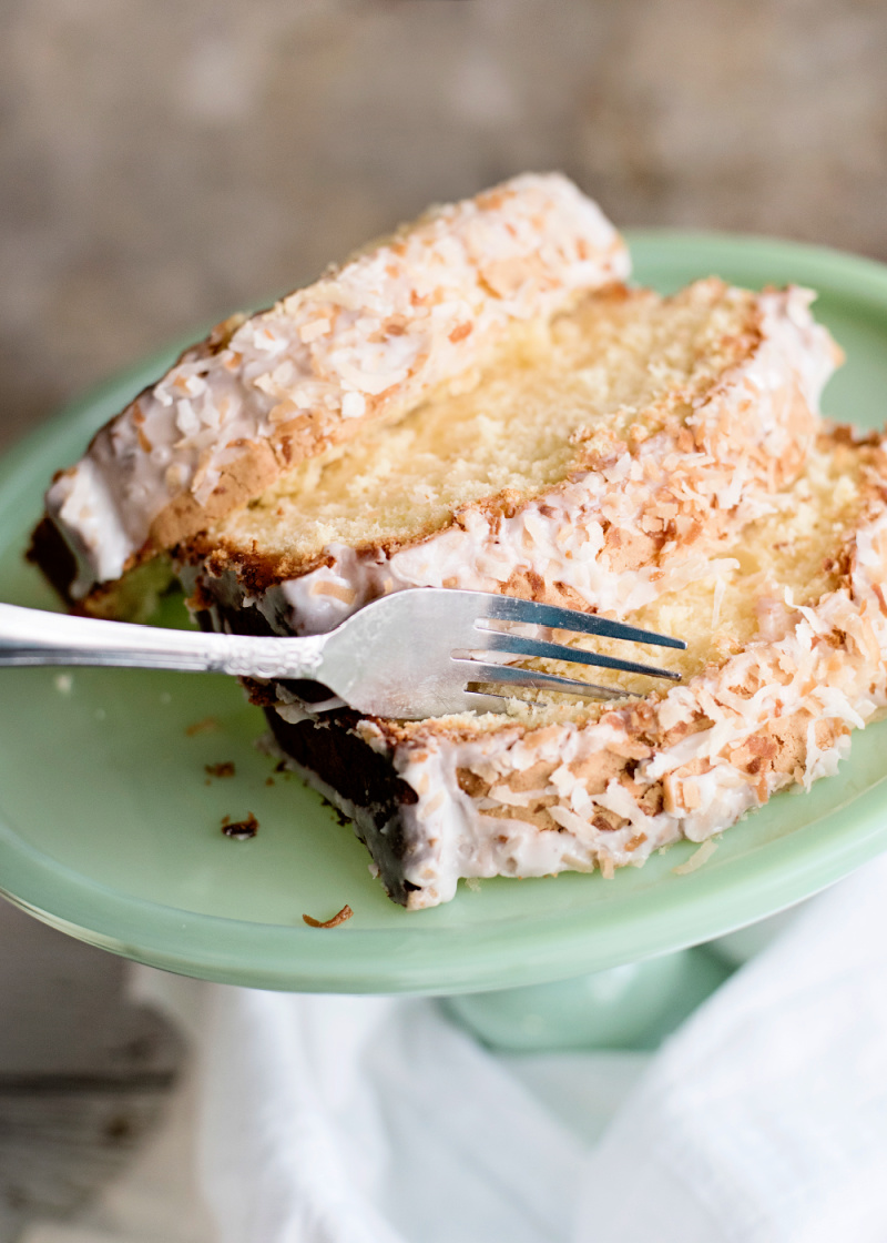 Put a fork into this coconut pound cake and taste the amazing flavors!
