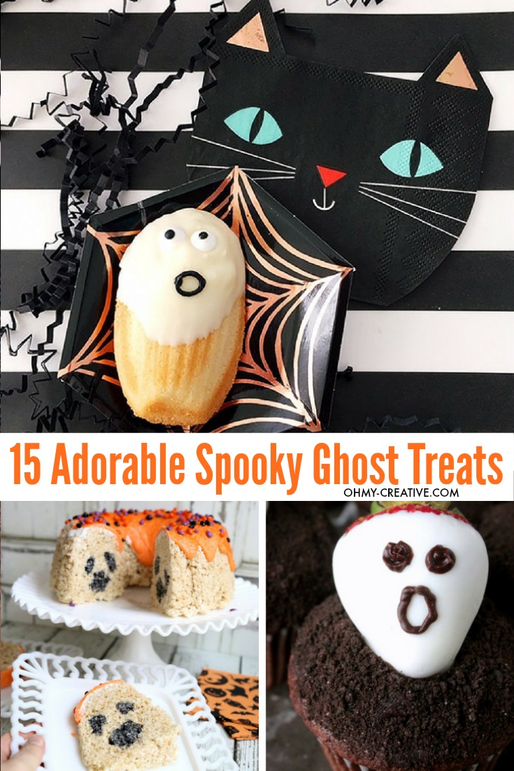 Rock Halloween with these 15+ Spooky Ghost Snacks and Ghost Treats! OHMY-CREATIVE.COM | Halloween Party Food Ideas | Halloween Food | Ghost Desserts | Halloween Desserts | Ghost Snacks Halloween | #ghostsnacks #halloweenghosts #halloweenpartyfood #halloweendessert #ghosttreats #ghosts #halloweenfood #halloween 