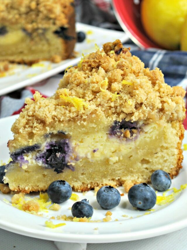 Blueberry Lemon Cake with Crumb Topping