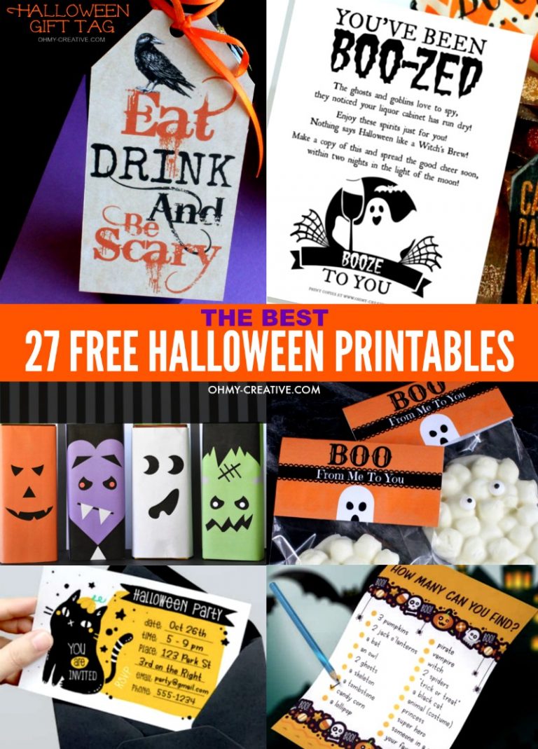 27 Of The Best Free Halloween Printables - Oh My Creative