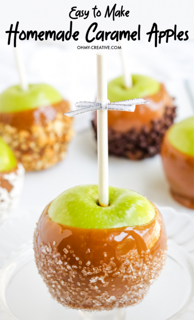 Delicious Homemade Caramel Apples - Oh My Creative