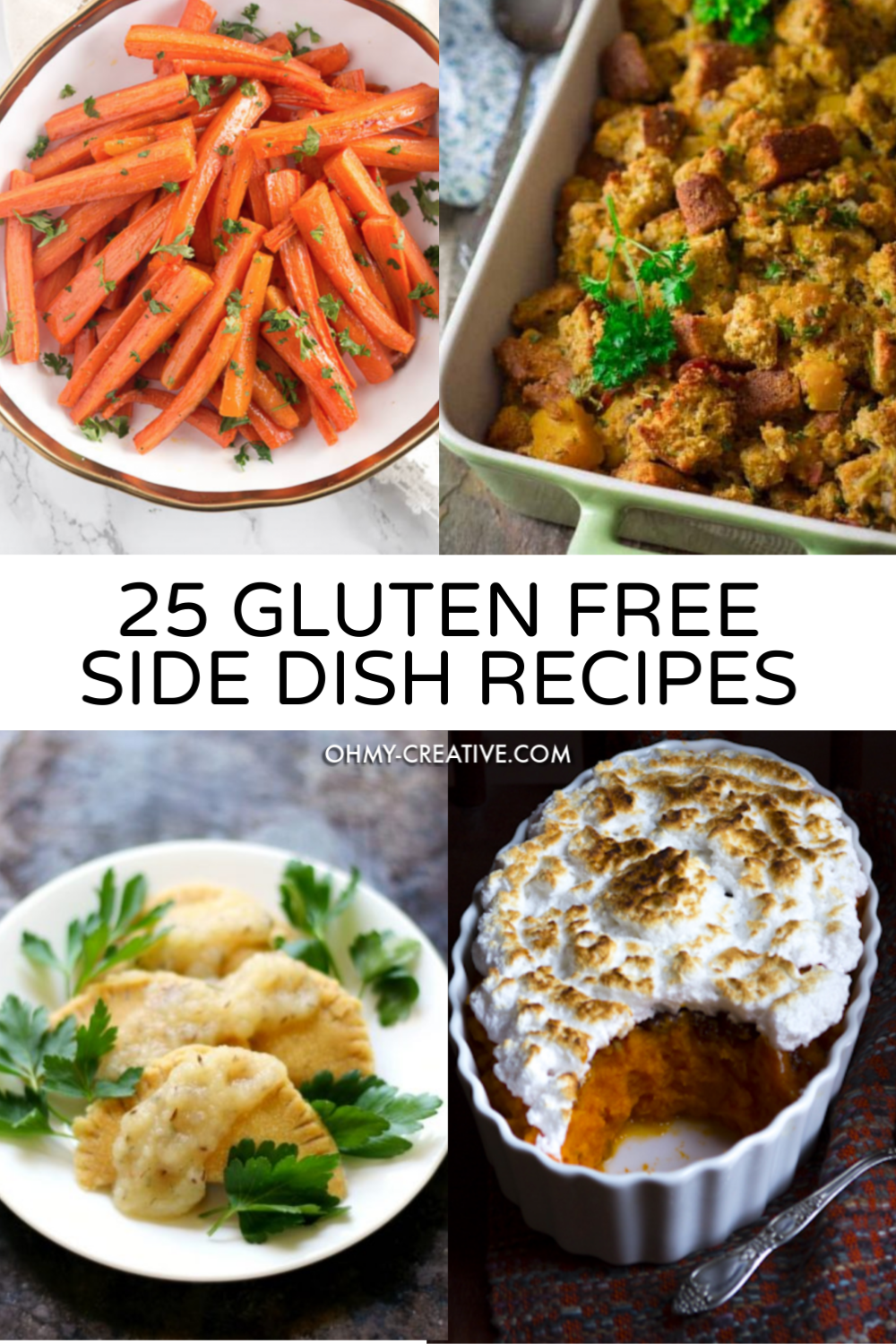 six gluten free side dish photo collage - 25 gluten free side dish recipe